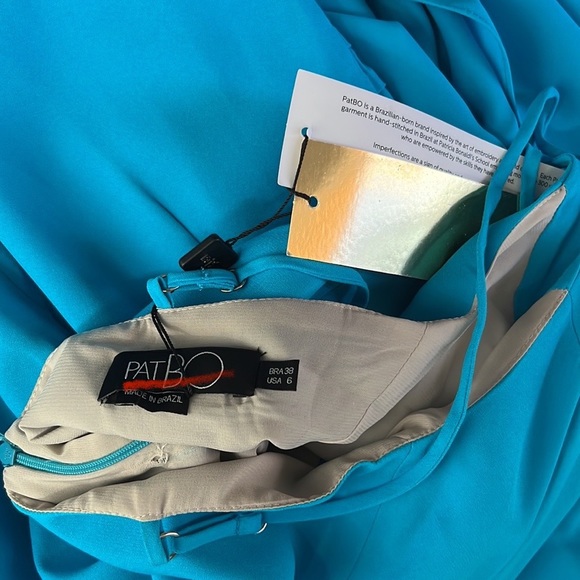 PatBO Bo Maxi Dress in Bright Turquoise - Picture 11 of 11